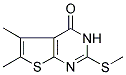 5,6-DIMETHYL-2-(METHYLTHIO)THIENO[2,3-D]PYRIMIDIN-4(3H)-ONE Struktur