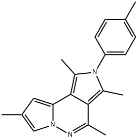 1,3,4,8-TETRAMETHYL-2-(4-METHYLPHENYL)-2H-DIPYRROLO[1,2-B:3',4'-D]PYRIDAZINE Struktur