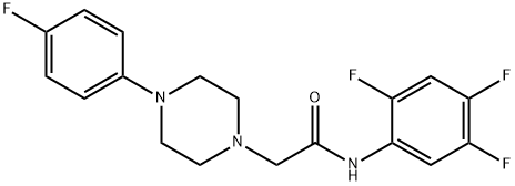2-[4-(4-FLUOROPHENYL)PIPERAZINO]-N-(2,4,5-TRIFLUOROPHENYL)ACETAMIDE Structure