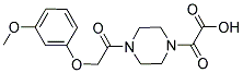 (4-[(3-METHOXYPHENOXY)ACETYL]PIPERAZIN-1-YL)(OXO)ACETIC ACID Struktur