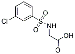 2-([(3-CHLOROPHENYL)SULFONYL]AMINO)ACETIC ACID Structure