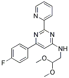 N-(2,2-DIMETHOXYETHYL)-6-(4-FLUOROPHENYL)-2-PYRIDIN-2-YLPYRIMIDIN-4-AMINE Structure