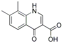 7,8-DIMETHYL-4-OXO-1,4-DIHYDRO-QUINOLINE-3-CARBOXYLIC ACID Structure