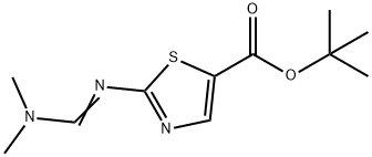 TERT-BUTYL 2-([(DIMETHYLAMINO)METHYLENE]AMINO)-1,3-THIAZOLE-5-CARBOXYLATE Struktur