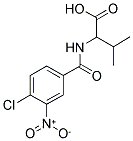 2-(4-CHLORO-3-NITRO-BENZOYLAMINO)-3-METHYL-BUTYRIC ACID Structure