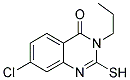 7-CHLORO-2-MERCAPTO-3-PROPYLQUINAZOLIN-4(3H)-ONE Struktur