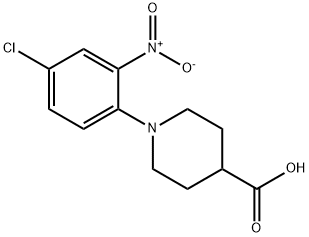 1-(4-CHLORO-2-NITROPHENYL)PIPERIDINE-4-CARBOXYLIC ACID Struktur