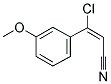 3-CHLORO-3-(3-METHOXYPHENYL)ACRYLONITRILE Struktur