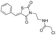 N-[2-(5-BENZYLIDENE-2,4-DIOXO-THIAZOLIDIN-3-YL)-ETHYL]-2-CHLORO-ACETAMIDE Struktur