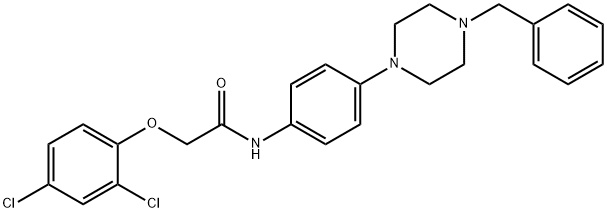 N-(4-(4-BENZYLPIPERAZIN-1-YL)PHENYL)-2-(2,4-DICHLOROPHENOXY)ACETAMIDE Struktur