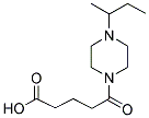 5-(4-SEC-BUTYL-PIPERAZIN-1-YL)-5-OXO-PENTANOIC ACID Struktur