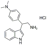 N-[4-[2-AMINO-1-(1H-INDOL-3-YL)ETHYL]PHENYL]-N,N-DIMETHYLAMINE HYDROCHLORIDE Structure