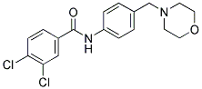 3,4-DICHLORO-N-[4-(MORPHOLIN-4-YLMETHYL)PHENYL]BENZAMIDE Struktur