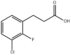 3-(3-CHLORO-2-FLUOROPHENYL)PROPIONIC ACID Struktur
