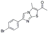 1-[6-(4-BROMOPHENYL)-3-METHYLIMIDAZO[2,1-B][1,3]THIAZOL-2-YL]-1-ETHANONE Struktur