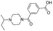 3-[(4-SEC-BUTYLPIPERAZIN-1-YL)CARBONYL]BENZOIC ACID Struktur