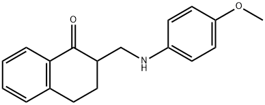 2-[(4-METHOXYANILINO)METHYL]-3,4-DIHYDRO-1(2H)-NAPHTHALENONE Struktur