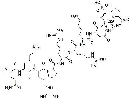PROTEIN KINASE G SUBSTRATE [QKRPRRKDTP], PHOSPHORYLATED, , 結(jié)構(gòu)式