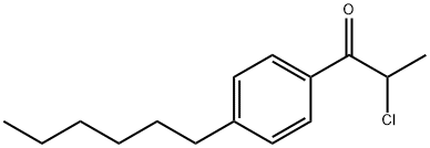 2-CHLORO-1-(4-HEXYL-PHENYL)-PROPAN-1-ONE, 554439-49-5, 結(jié)構(gòu)式