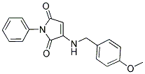 3-[(4-METHOXYBENZYL)AMINO]-1-PHENYL-1H-PYRROLE-2,5-DIONE Struktur