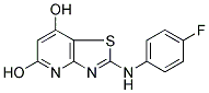 2-(4-FLUOROPHENYLAMINO)THIAZOLO[4,5-B]PYRIDINE-5,7-DIOL Struktur