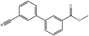 METHYL 3'-CYANO[1,1'-BIPHENYL]-3-CARBOXYLATE Structure