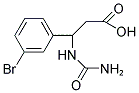 3-[(AMINOCARBONYL)AMINO]-3-(3-BROMOPHENYL)PROPANOIC ACID Struktur