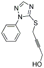 4-[(1-PHENYL-1H-1,2,4-TRIAZOL-5-YL)THIO]BUT-2-YN-1-OL Structure