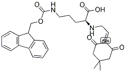 DDE-L-ORN(FMOC)-OH Struktur