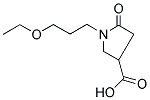 1-(3-ETHOXY-PROPYL)-5-OXO-PYRROLIDINE-3-CARBOXYLIC ACID Struktur