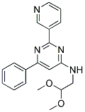 N-(2,2-DIMETHOXYETHYL)-6-PHENYL-2-PYRIDIN-3-YLPYRIMIDIN-4-AMINE Struktur