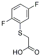 [(2,5-DIFLUOROPHENYL)THIO]ACETIC ACID Struktur