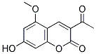 3-ACETYL-5-METHOXY-7-HYDROXY-COUMARIN Struktur