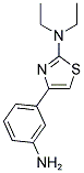 4-(3-AMINOPHENYL)-N,N-DIETHYL-1,3-THIAZOL-2-AMINE Struktur