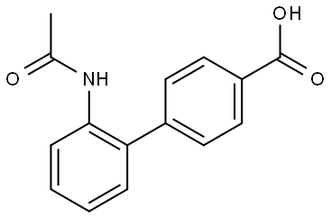 2'-(ACETYLAMINO)[1,1'-BIPHENYL]-4-CARBOXYLIC ACID Struktur