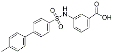3-[4-(4-METHYLPHENYL)PHENYLSULFONAMIDO]BENZOIC ACID Struktur