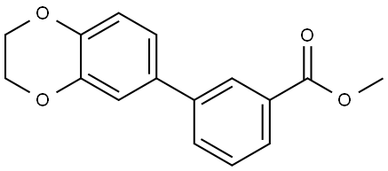 METHYL 3-(2,3-DIHYDRO-1,4-BENZODIOXIN-6-YL)BENZOATE Struktur