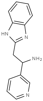 2-(1H-BENZOIMIDAZOL-2-YL)-1-PYRIDIN-3-YL-ETHYLAMINE Structure