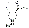 (TRANS)-4-ISOPROPYL-PYRROLIDINE-3-CARBOXYLIC ACID-HCL Struktur