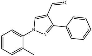1-(2-METHYLPHENYL)-3-PHENYL-1H-PYRAZOLE-4-CARBALDEHYDE Struktur