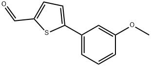 5-(3-METHOXY-PHENYL)-THIOPHENE-2-CARBALDEHYDE Struktur