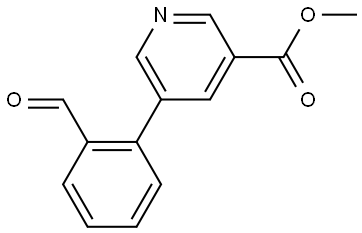 METHYL 5-(2-FORMYLPHENYL)NICOTINATE Struktur