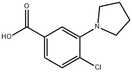 4-CHLORO-3-PYRROLIDIN-1-YL-BENZOIC ACID Struktur