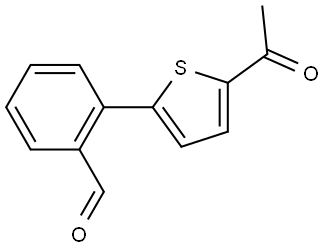 2-(5-ACETYL-2-THIENYL)BENZALDEHYDE Struktur
