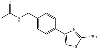N-[4-(2-AMINO-1,3-THIAZOL-4-YL)BENZYL]ACETAMIDE Struktur