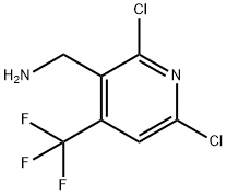 2,6-DICHLORO-4-(TRIFLUOROMETHYL)PYRIDINE-3-METHYLAMINE Struktur