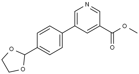 5-(4-[1,3]DIOXOLAN-2-YL-PHENYL)-NICOTINIC ACID METHYL ESTER Struktur