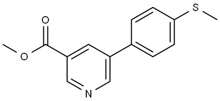 METHYL 5-[4-(METHYLSULFANYL)PHENYL]NICOTINATE Struktur
