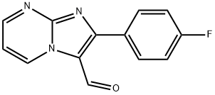 2-(4-FLUOROPHENYL)IMIDAZO[1,2-A]PYRIMIDINE-3-CARBALDEHYDE Struktur