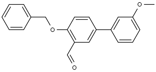 4-(BENZYLOXY)-3'-METHOXY[1,1'-BIPHENYL]-3-CARBALDEHYDE Struktur
